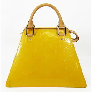 LOUIS VUITTON Forsythe Handbag Vernis Yellow